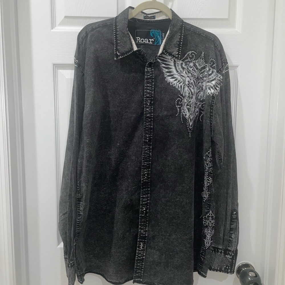 ROAR Wings Mens LS button down SZ XXL​​